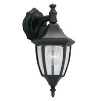 Designers Fountain 2461-BK 7" 1-Light Outdoor Wall Lantern Black
