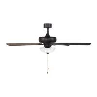 Designers Fountain FP-GLT52B30-MB Gallant 52" 3-Light Indoor/Covered Outdoor Ceiling Fan Matte Black