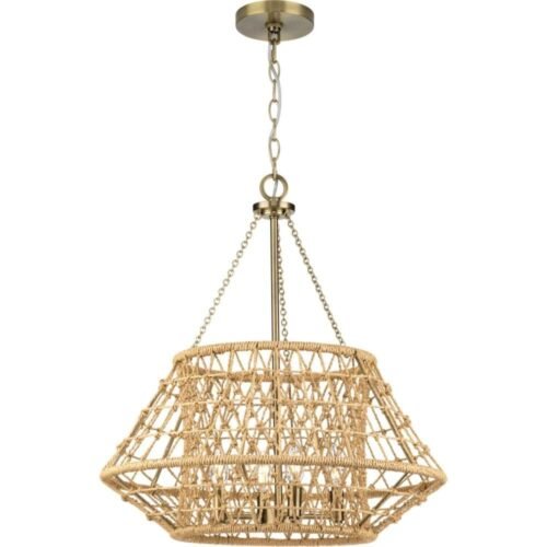 Progress Lighting - P400323-163 - Laila - 4 Light Chandelier In Coastal Style-23.62 Inches Tall and 22.37 Inches Wide - Image 2