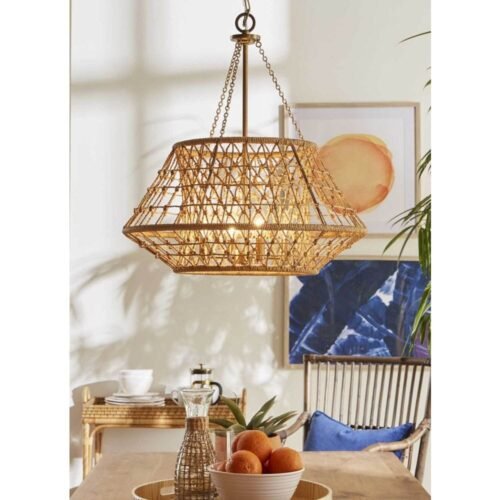 Progress Lighting - P400323-163 - Laila - 4 Light Chandelier In Coastal Style-23.62 Inches Tall and 22.37 Inches Wide - Image 9