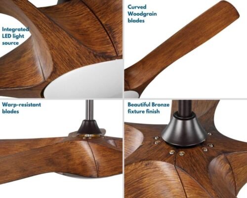 Progress Lighting - P250059-179-30 - Vernal - 60 Inch 5 Blade Ceiling Fan with Light Kit - Image 6