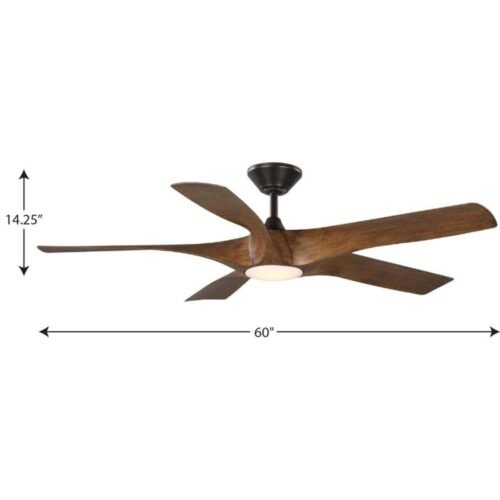 Progress Lighting - P250059-179-30 - Vernal - 60 Inch 5 Blade Ceiling Fan with Light Kit - Image 3