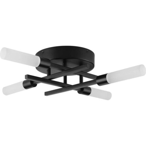 Progress Lighting - P350209-031-30 - LED Collection Four-Light Matte Black Modern Style Flush Mount Ceiling or Wall Light - Image 2