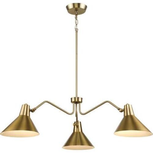 Progress Lighting - P400309-109 - Trimble - 3 Light Chandelier In Industrial Style-11.12 Inches Tall and 44.12 Inches Wide Brushed Bronze - Image 2