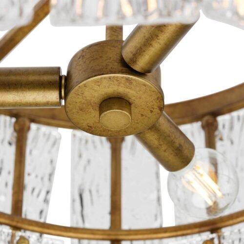Progress Lighting - P500443-204 - Chevall - 3 Light Pendant In Modern Style Gold Ombre - Image 4