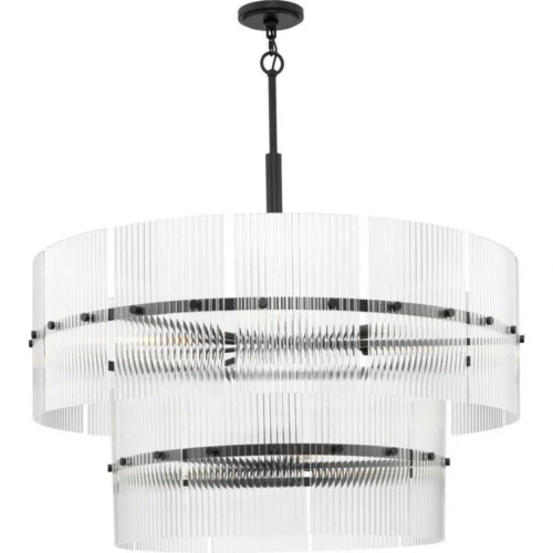 Progress Lighting - P400390-31M - Seville - 9 Light Matte Black Contemporary Chandelier
