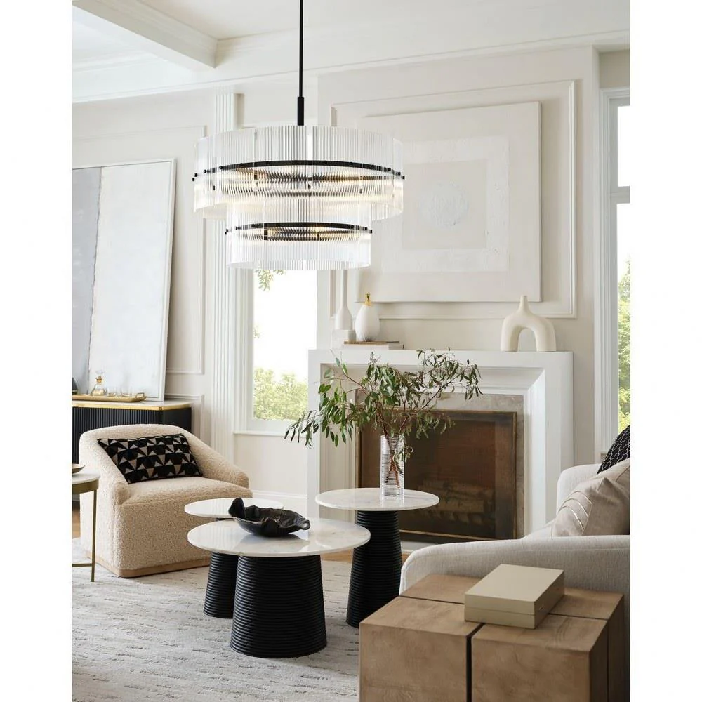 Progress Lighting - P400390-31M - Seville - 9 Light Matte Black Contemporary Chandelier - Image 2