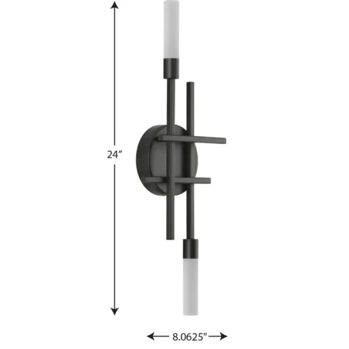 Progress Lighting - P710103-031-30 - Quadrant - 24 Inch 26W 2 LED Wall Bracket - Image 4