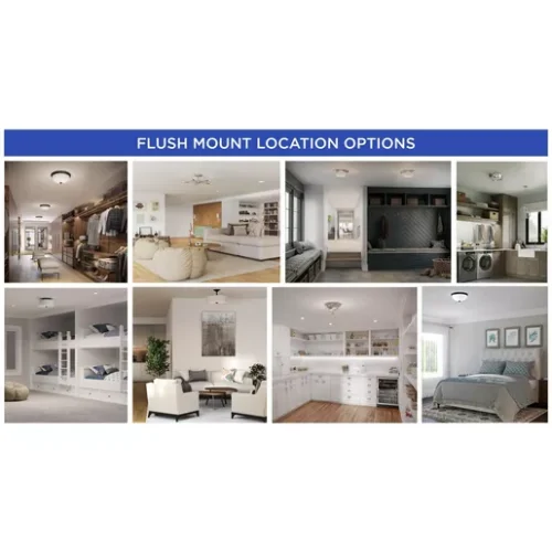 Progress Lighting P730006-030-30 One-Light 13-1/2" Cloud LED Flush Mount - Image 4