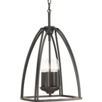 Progress Lighting P3786-20 Tally Collection Four-Light Foyer Pendant Antique Bronze
