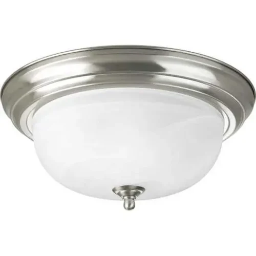 Progress Lighting P3925-09 Two-Light Dome Glass 13-1/4" Close-to-Ceiling
