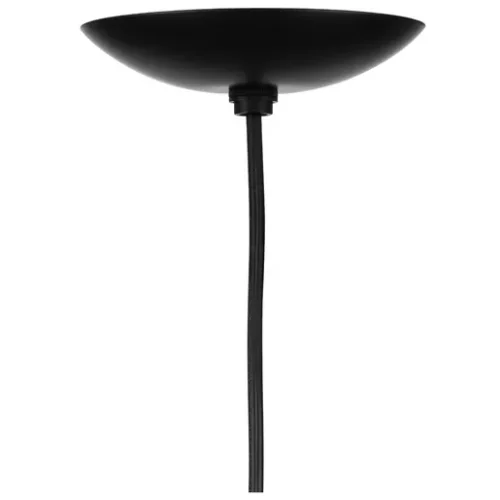 Progress Lighting P500309-031 Atwell Collection 8-inch Matte Black and Clear Glass Globe Pendant Light - Image 3