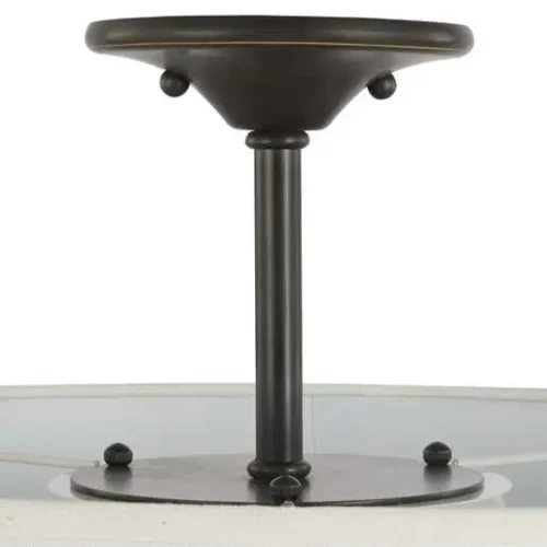 Progress Lighting P350168-020 Inspire Collection Antique Bronze Three-Light 18" Semi-Flush Mount - Image 4