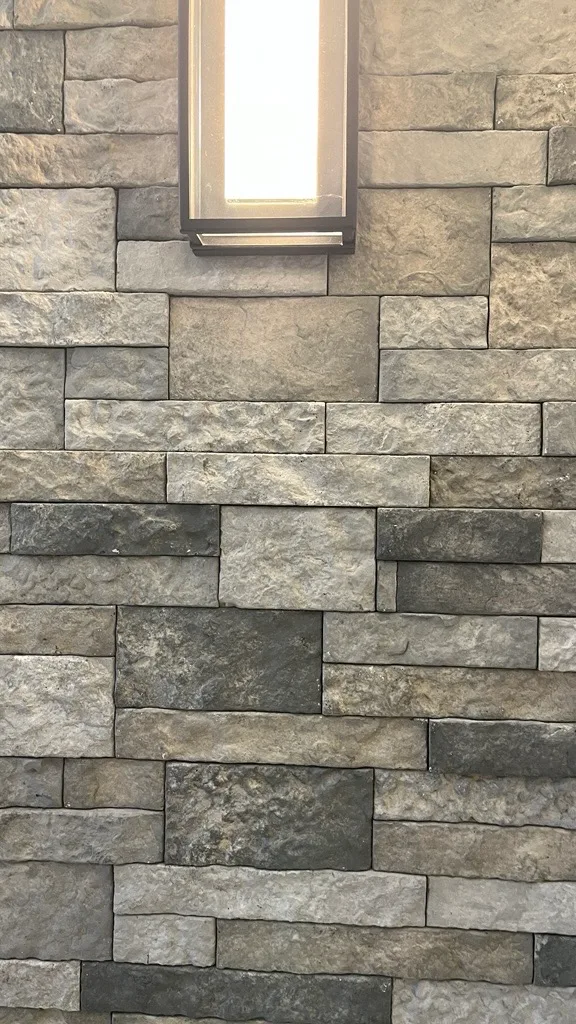 Stone texture under ambient light at the Illumify Design Lab
